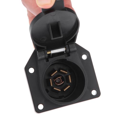 12V 7 PIN Car Trailer Plug American 7 Pin Flat Blade Connector Universal Plug