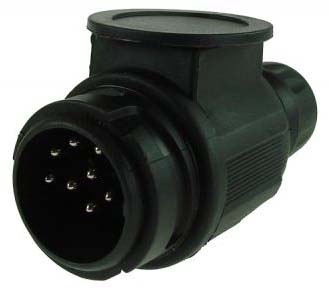 8 PIN Euro Plug with SINGLE Hole Grommet (Euro Style Plug)
