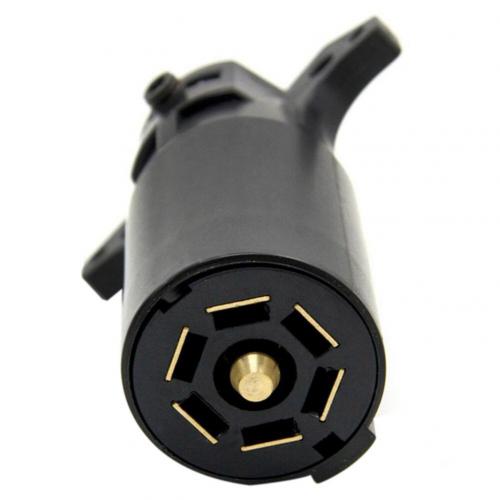 7 Pin Trailer Plug Plastic 7 Way Blade Round Connector Plug Male 12V